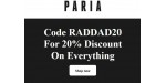 Paria discount code