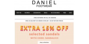 Daniel Footwear coupon code