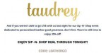 Taudrey discount code