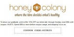 Honey Colony discount code