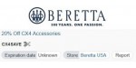 Beretta USA discount code