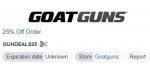 Goat Guns discount code
