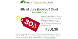Kratom Capsules coupon code
