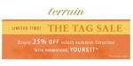 Terrain discount code