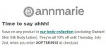Annmarie discount code