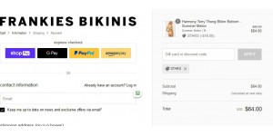 Frankies Bikinis coupon code