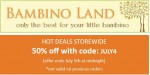 Bambino Land discount code