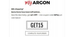 My Argon discount code