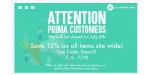 Prima Flyers coupon code