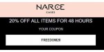 Narce Cases discount code