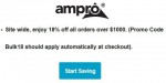 Ampro discount code