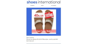 Shoes International coupon code