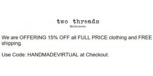 Two Threads coupon code