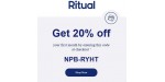 Ritual discount code
