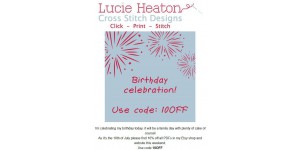 Lucie Heaton Cross Stitch Designs coupon code