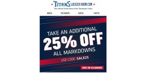 Titans Locker Room coupon code