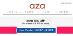 Aza discount code