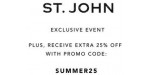 St. John discount code