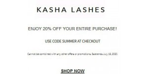 Kasha Lashes coupon code