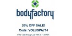 Body Factory discount code