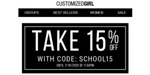 Customized Girl coupon code