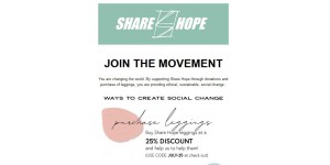 Share Hope coupon code