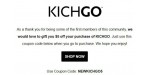 Kichgo discount code
