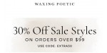 Waxing Poetic discount code
