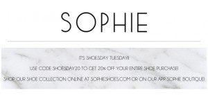 Sophie coupon code