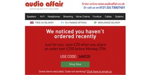 Audio Affair coupon code