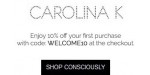 Carolina K discount code