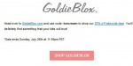 Goldie Blox discount code