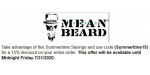 Mean Beard discount code