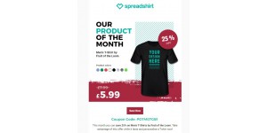 Spreadshirt coupon code