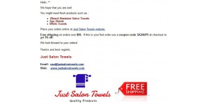 Just Salon Towels coupon code