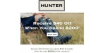 Hunter discount code