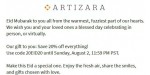 Artizara discount code