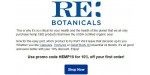 RE Botanicals discount code