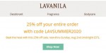 Lavanila discount code