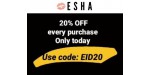 Esha Cosmetics coupon code
