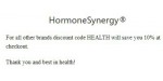 Hormone Synergy discount code