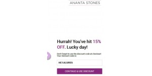 Ananta Stones coupon code
