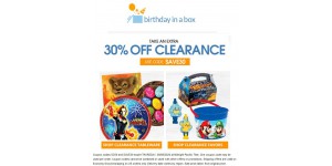 Birthday In A Box coupon code