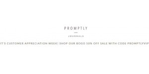 Promptly Journals coupon code