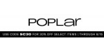 Poplar discount code