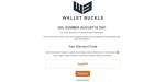 Wallet Buckle coupon code