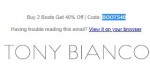 Tony Bianco discount code