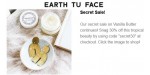 Earth Tu Face discount code
