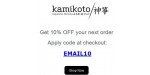 Kamikoto discount code