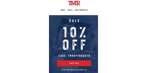Tmr Customs coupon code